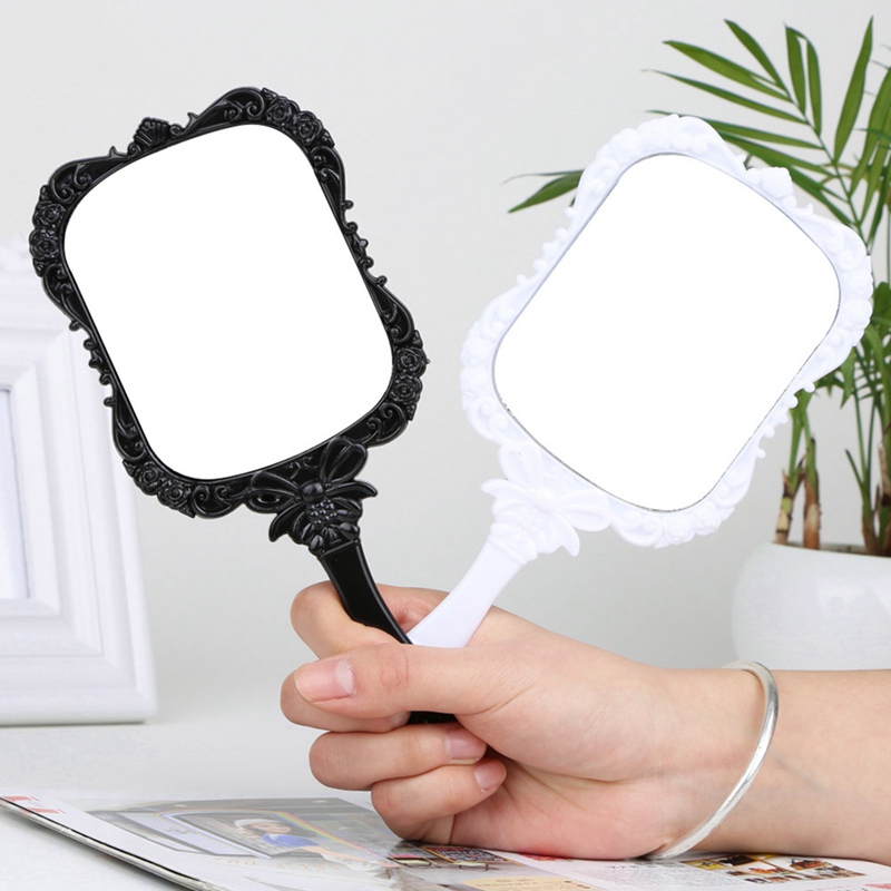 Gương trang điểm cầm tay 2 màu sắc tùy chọn tiện lợi