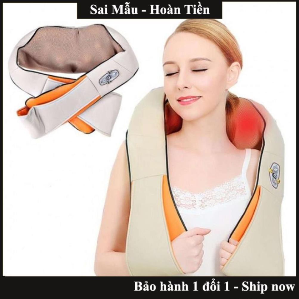 Đai massage vai, cổ, gáy, lưng hồng ngoại SheetSheel xoa bóp giảm đau hiệu quả, thư giãn tại nhà - SALE LỚN NHẤT NĂM