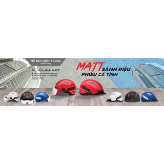 MŨ BẢO HIỂM NỬA ĐẦU CÓ KÍNH (HONDA)