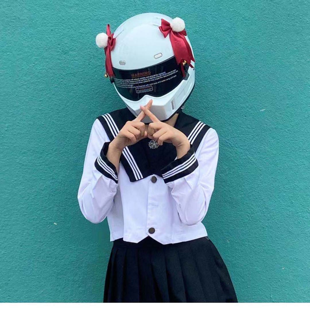 Mũ Bảo Hiểm Có Tai Tháo Rời Được Trang Trí Mũ Bảo Hiểm Xe Mô Tô Cho Nữ Hiệp Sĩ Zha