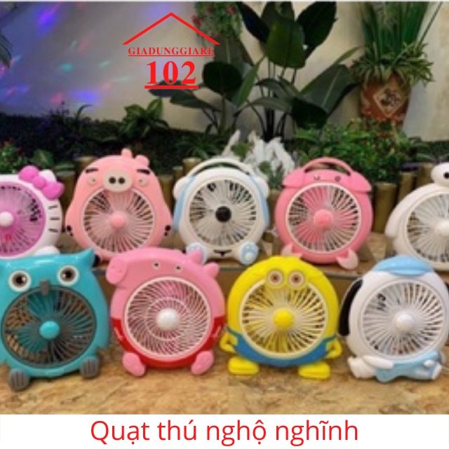 Quạt mini, quạt để bàn hình thú phù hợp với mọi gia đình, sản phẩm tiện ích