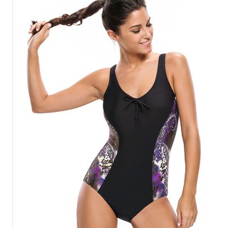 Monokini đen viền tím big size 75-85kg