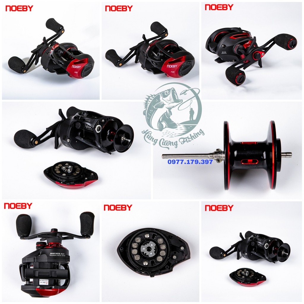 Máy ngang _ Máy Ngang Câu Cá Noeby Leisure K6 [Hàng Chính Hãng] Đồ Câu Lure_ Đại Lý Đồ Câu Cá