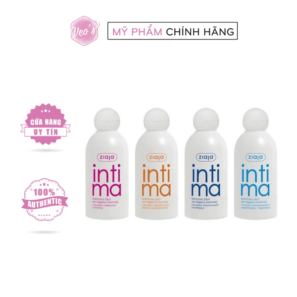 Dung Dịch Vệ Sinh Phụ Nữ hàng ngày an toàn cho da Intima Ziaja 200ml