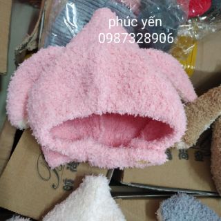 Mũ Len Lông Cừu Cài Cúc Cho Bé (SP000072)