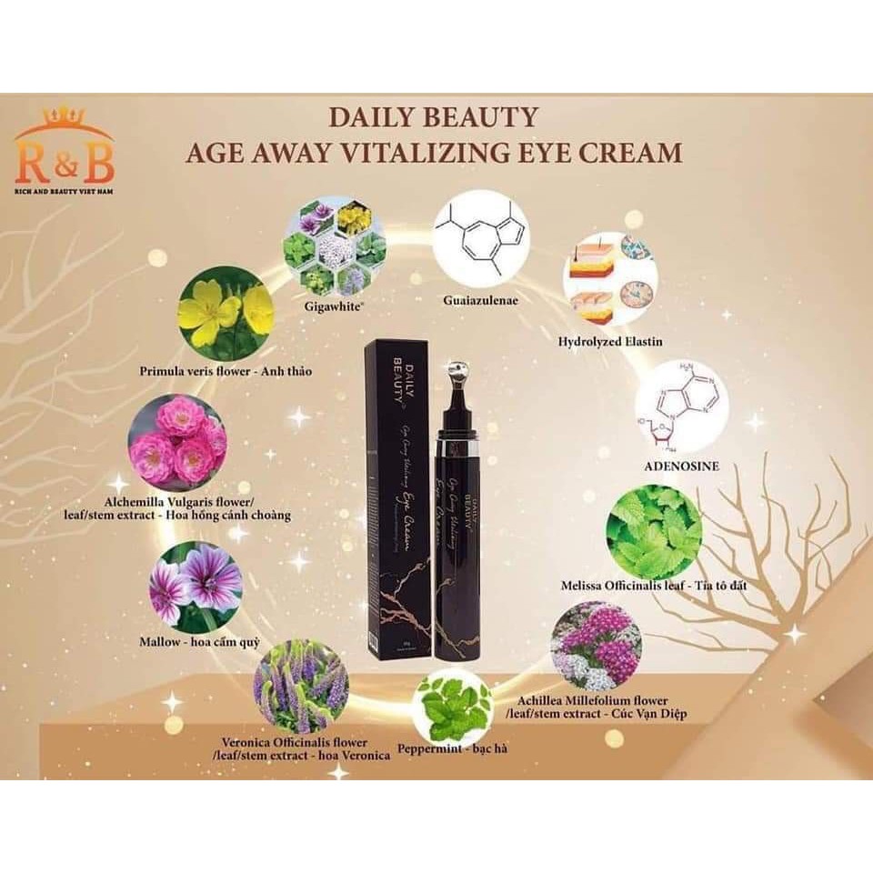 [ FREESHIP- Hàng Cao Cấp] Kem Dưỡng Mắt Daily Beauty Age Away Vitalizing Eye Cream | BigBuy360 - bigbuy360.vn