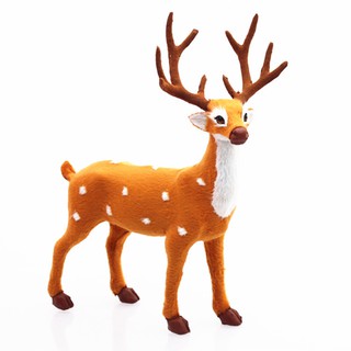 Tuần lộc cỡ lớn trang trí Noel cao 70cm - Hươu nhung như thật trang trí Giáng sinh