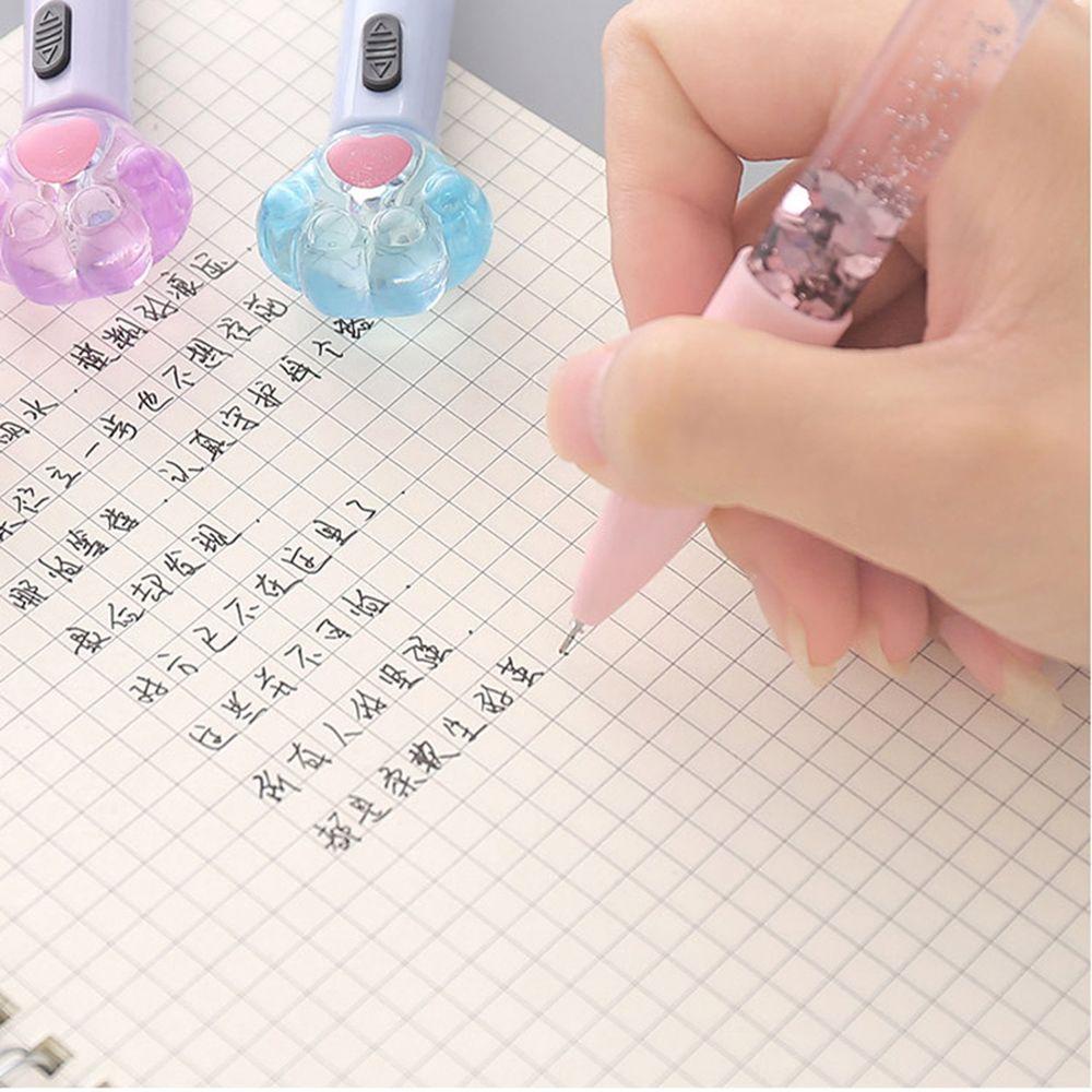 AUGUSTINE Bút Mực Đen Có Đèn LED Hình Móng Vuốt Mèo Dễ Thương