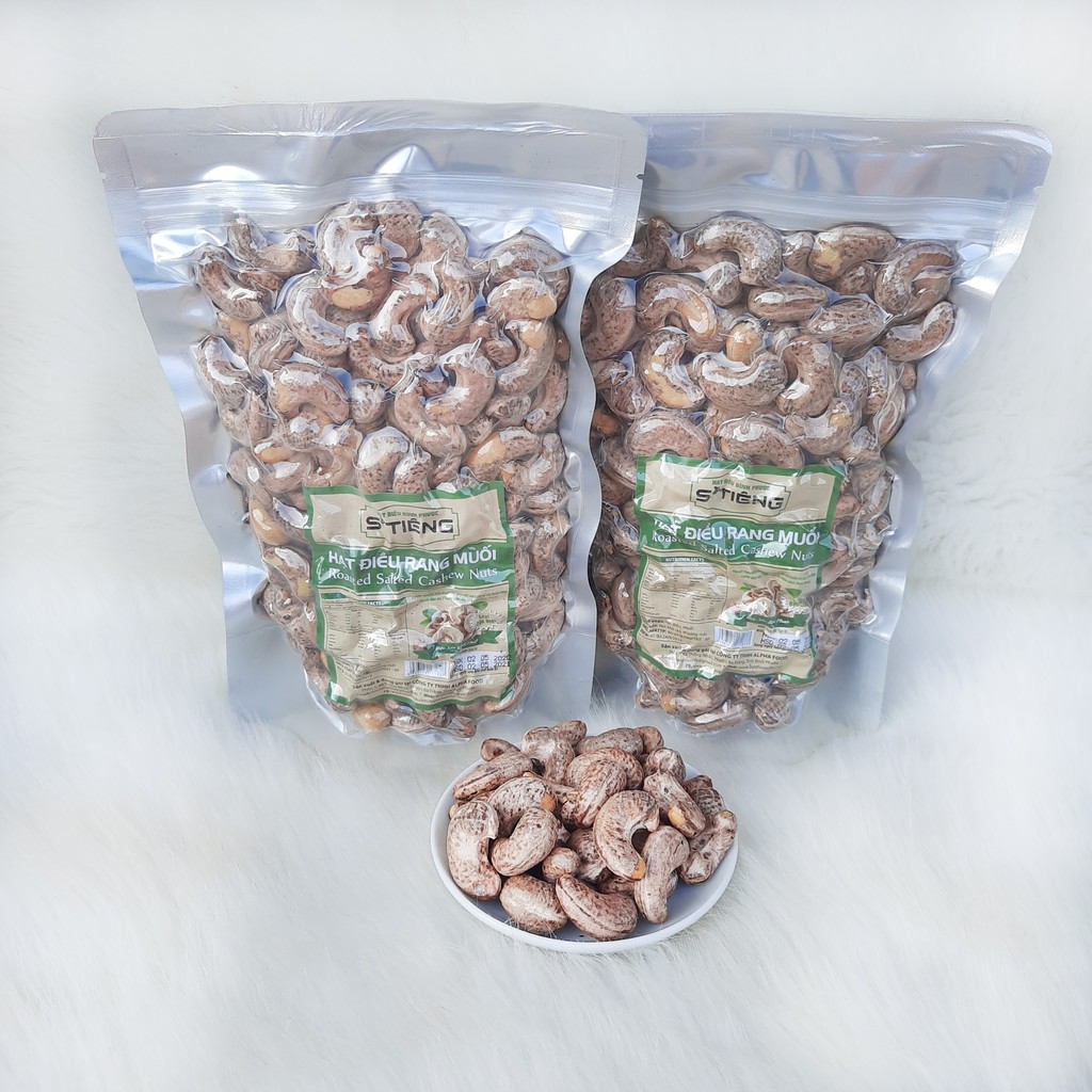 500Gr Hạt Điều Rang Muối Loại A+ Bình Phước (Size 400 Hạt/1KG) Túi Zip Hút Chân Không STiêng | BigBuy360 - bigbuy360.vn