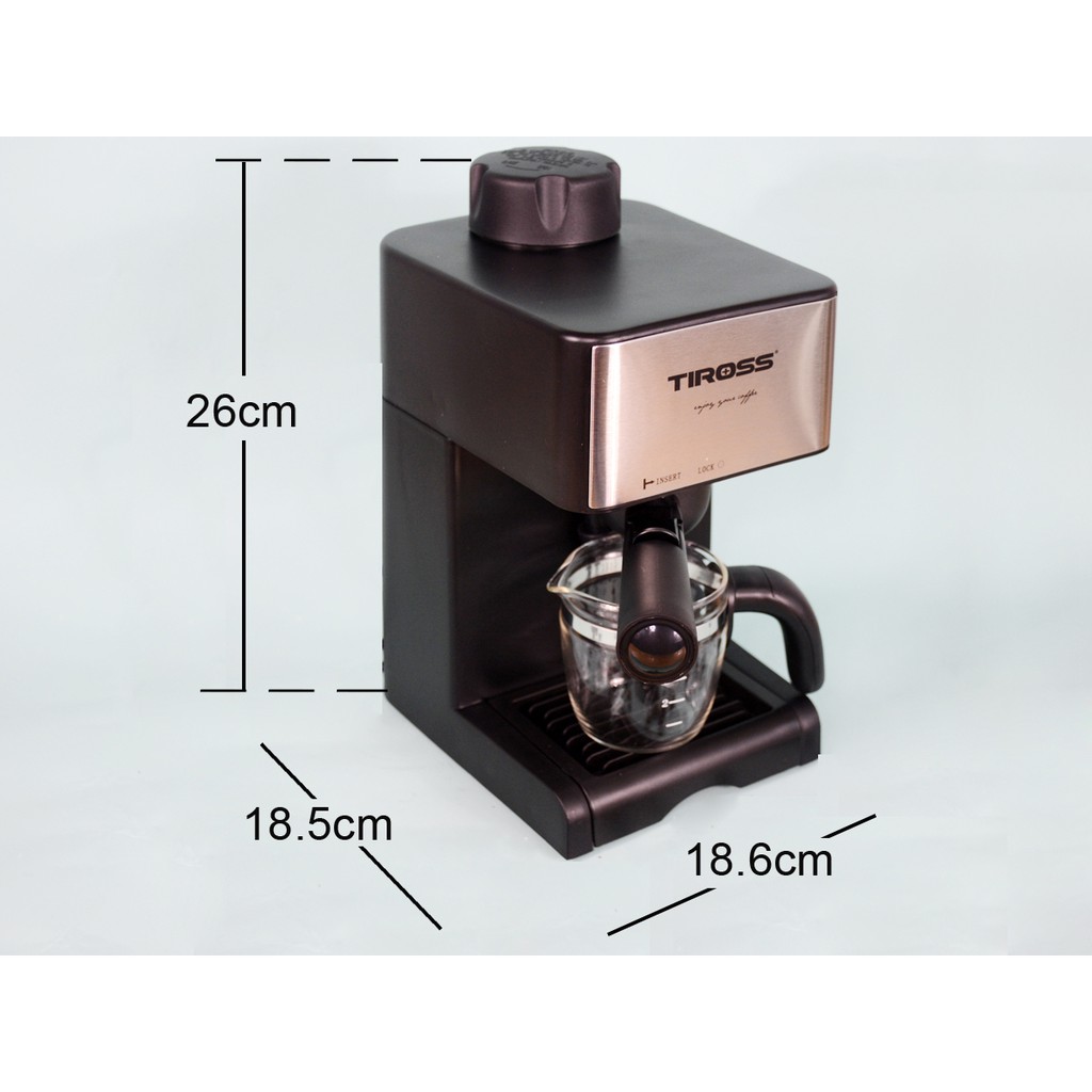 [FREESHIP] Máy pha cà phê Espresso Tiross TS-621 Hàng cao cấp chính hãng