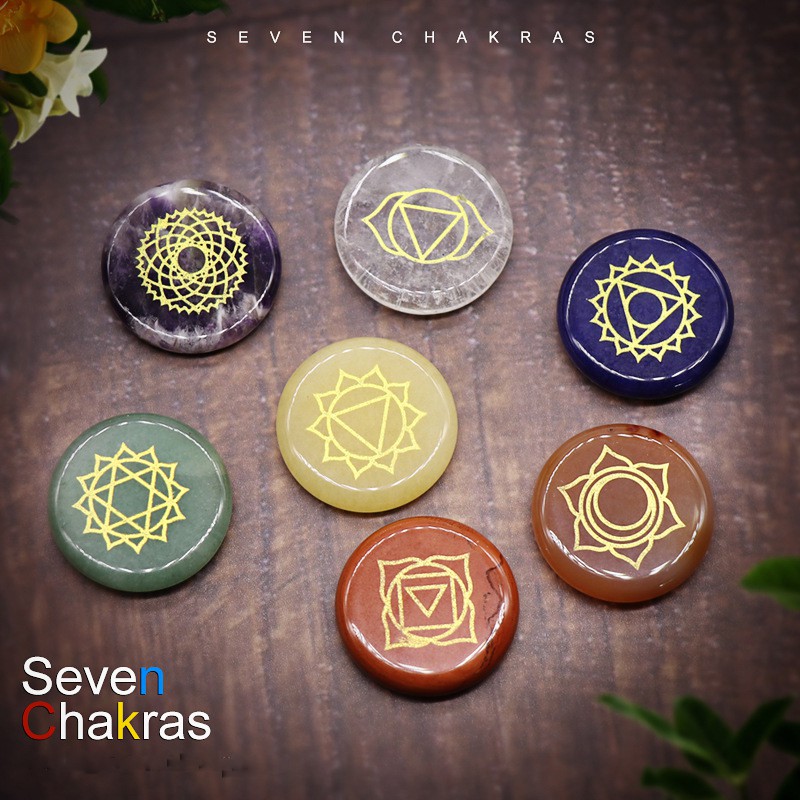 Set 7 Viên Đá Chakra Phong Thủy