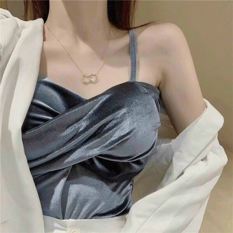 [NEW HOT] ÁO BRA DÂY NHUNG CỰC SANG