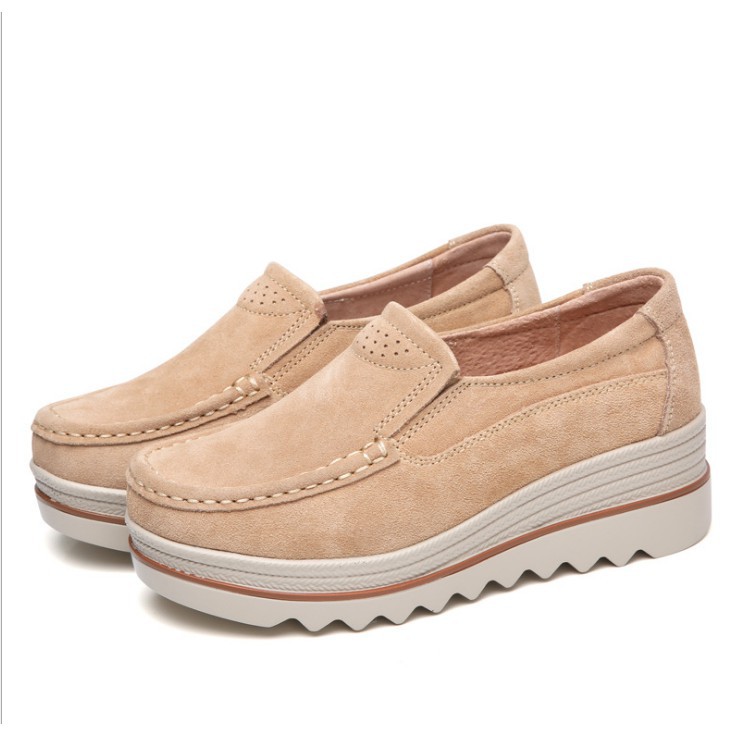 Giày Lười Da Thời Trang Cho Nữ (5 Màu)