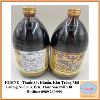 Iodine USA DOPA cho cá, thủy sản chai 1 lít DOPA.COM.VN