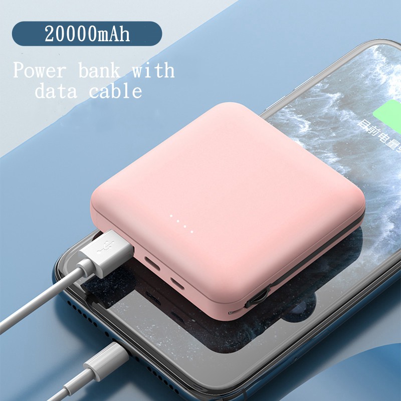 Sạc dự phòng mini A29 dung lượng 20000mAh kèm dây cáp