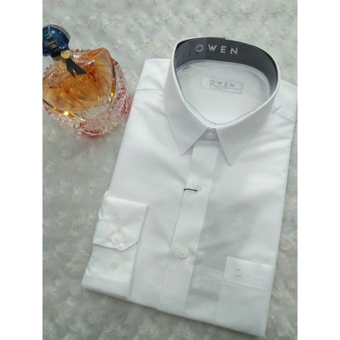 (Sale Sốc) Áo sơ mi Owen trắng trơn dài tay công sở nam giá gốc 385k km còn 315k | BigBuy360 - bigbuy360.vn