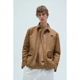 Áo khoác zara man cổ bẻ phối túi
