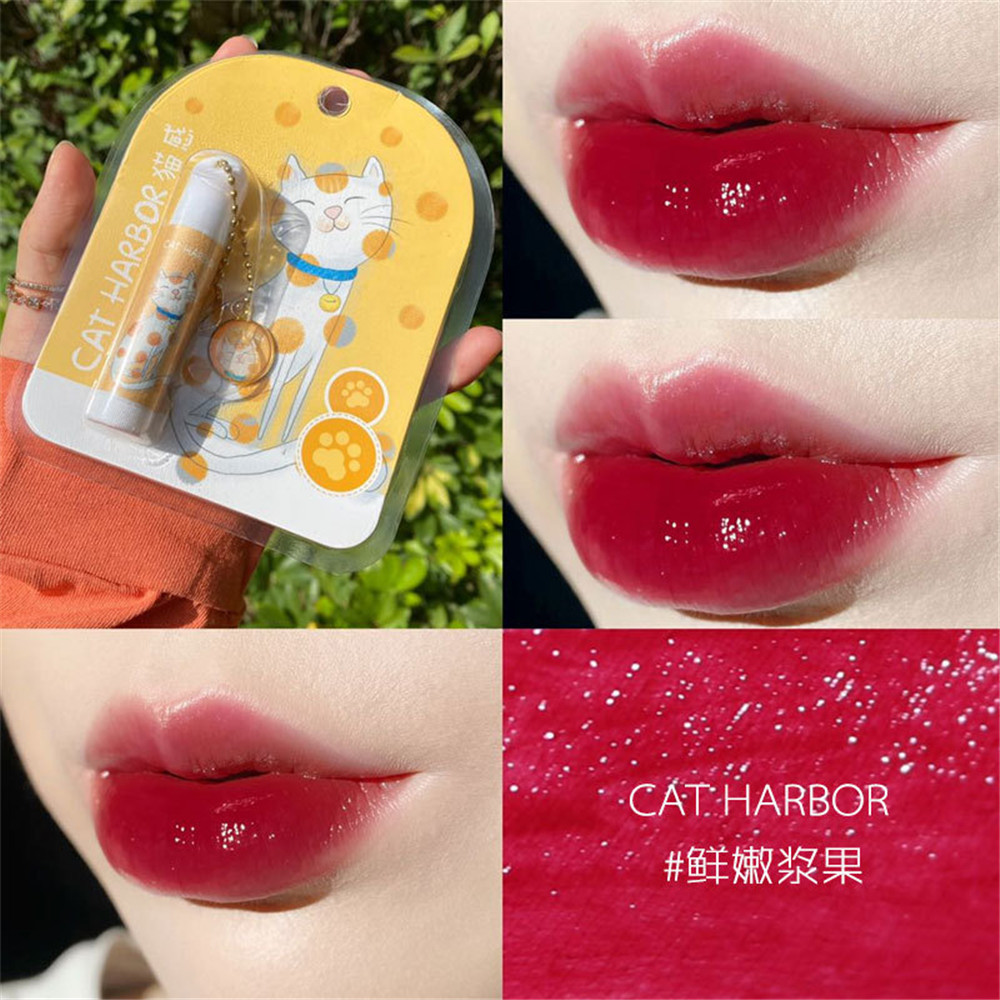 (hàng Mới Về) Son Môi Dưỡng Ẩm Trang Điểm Hàng Ngày Thiết Kế Hình Mèo Dễ Thương Cho Nữ Sinh | BigBuy360 - bigbuy360.vn