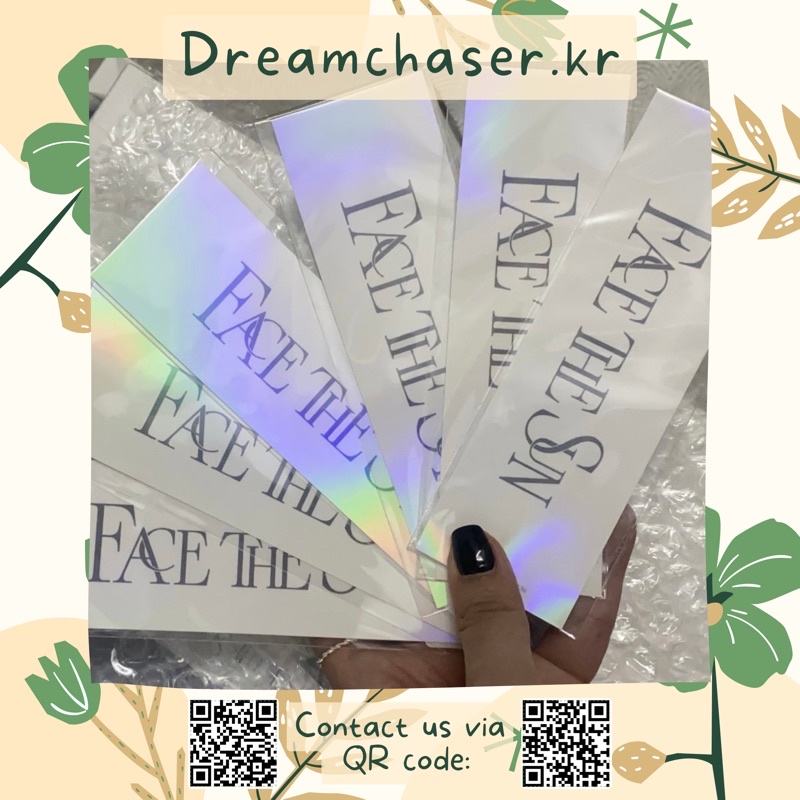 Hologram Sticker Seventeen Face The Sun - Miếng dán lấp lánh