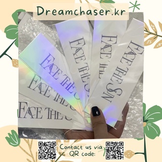 Hologram Sticker Seventeen Face The Sun - Miếng dán lấp lánh