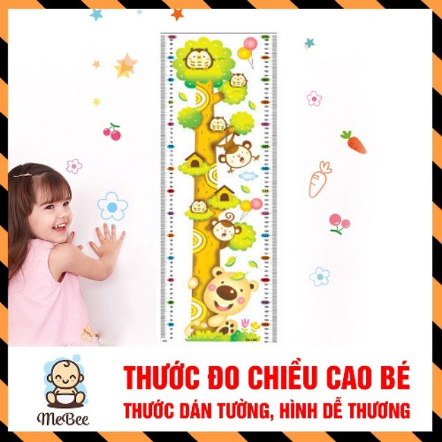 Decal Dán Tường Đo Chiều Cao Cho Bé