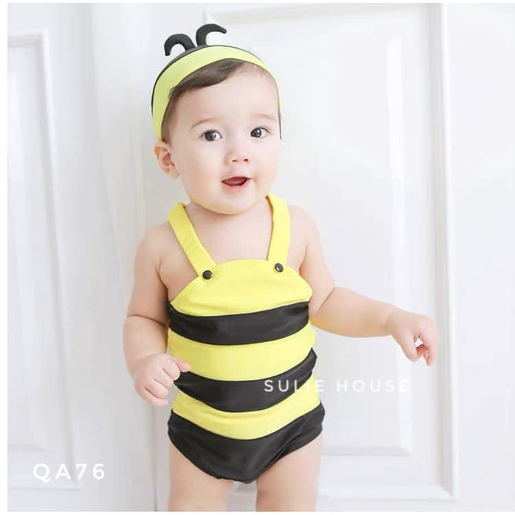 Bộ bơi ong vàng kèm mũ - QA76