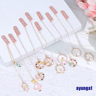 1 Thẻ Đánh Dấu Trang Sách Hình Thỏ Bằng Kim Loại Ayunga1