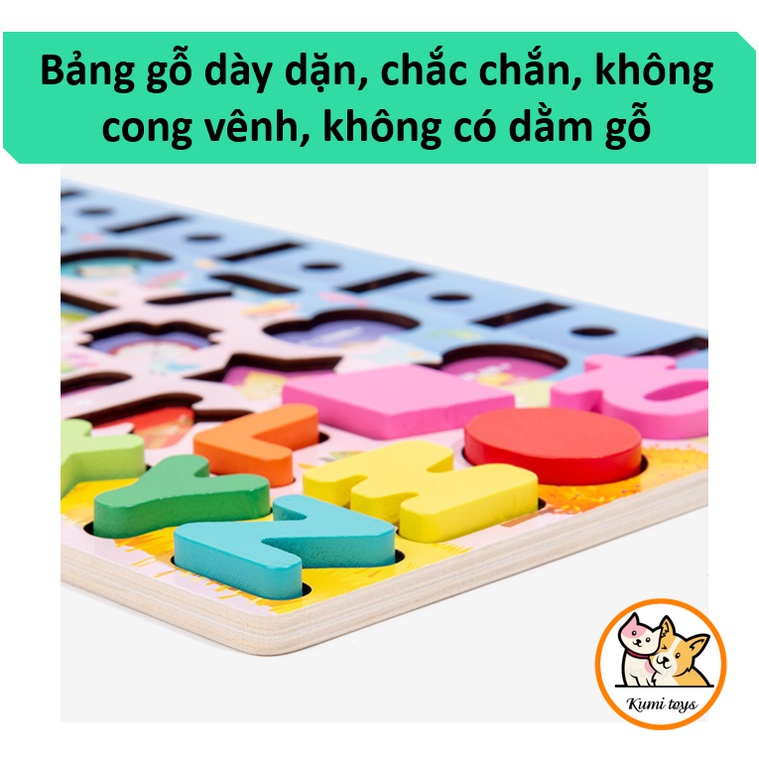 Bảng ghép hình câu cá cho bé nhiều chi tiết loại đẹp cho bé học số, chữ, hình dạng, câu cá Kumi toys