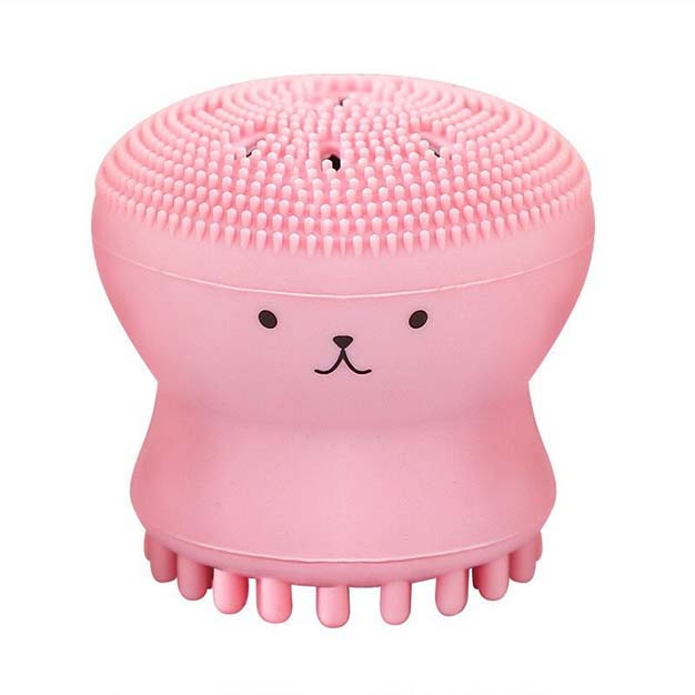 Mút Rửa Mặt Bọt Biển Bạch Tuộc Silicon Tạo Bọt Massage Tẩy Tế Bào Chết Phong Cách Hàn Quốc