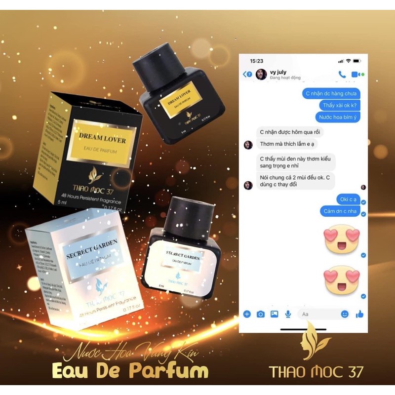 [CHÍNH HÃNG] Nước hoa vùng kín Eau De Parfum Thảo Mộc 37 | Thế Giới Skin Care