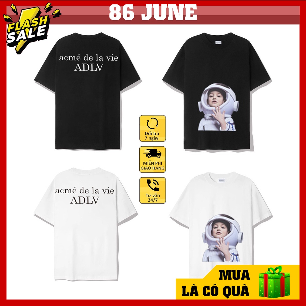 Áo thun unisex ADLV ASTRONAUT , áo thun nữ form rộng tay lỡ chất cá tính oversize cực chất