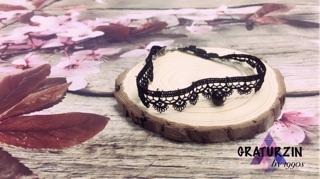 Vòng cổ choker sợi bảng lớn
