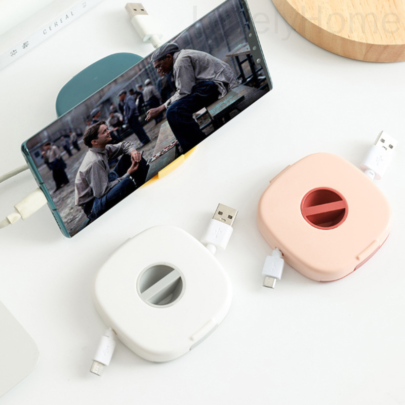Dụng cụ quấn dây cáp sạc USB/dây tai nghe hình vuông nhiều màu sắc tùy chọn