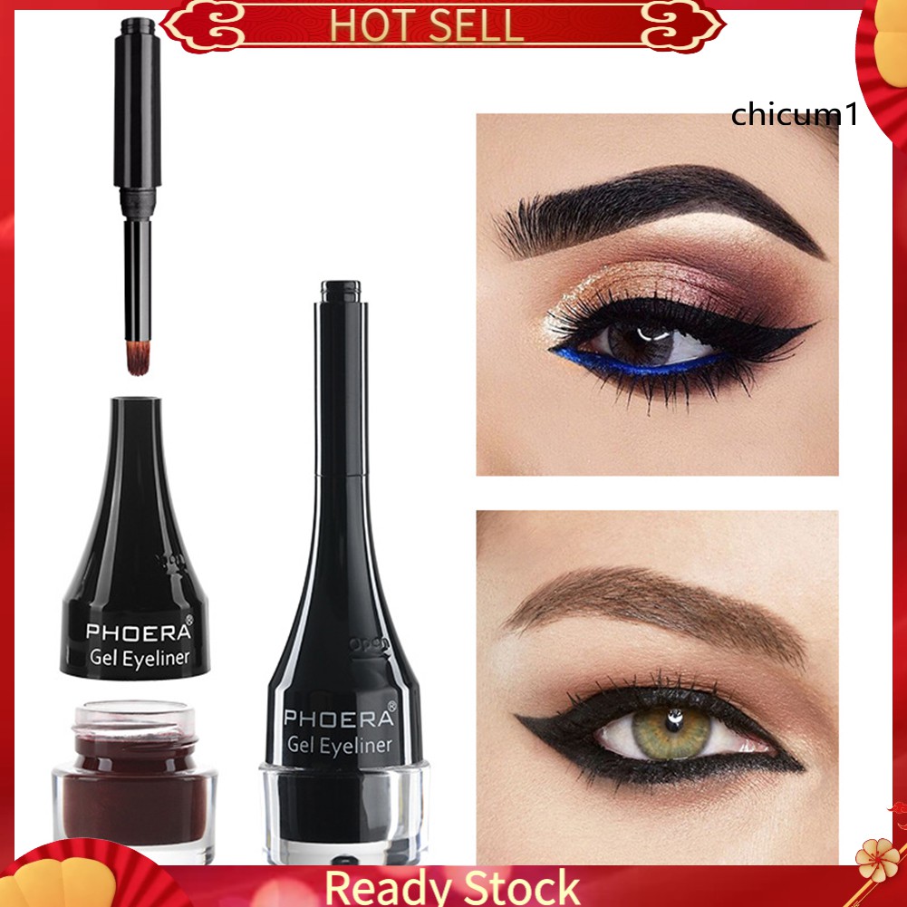 [Hàng mới về] Bút Kẻ Mắt Dạng Gel Phoera Nhanh Khô Lâu Trôi Không Lem 10 Màu Tùy Chọn
