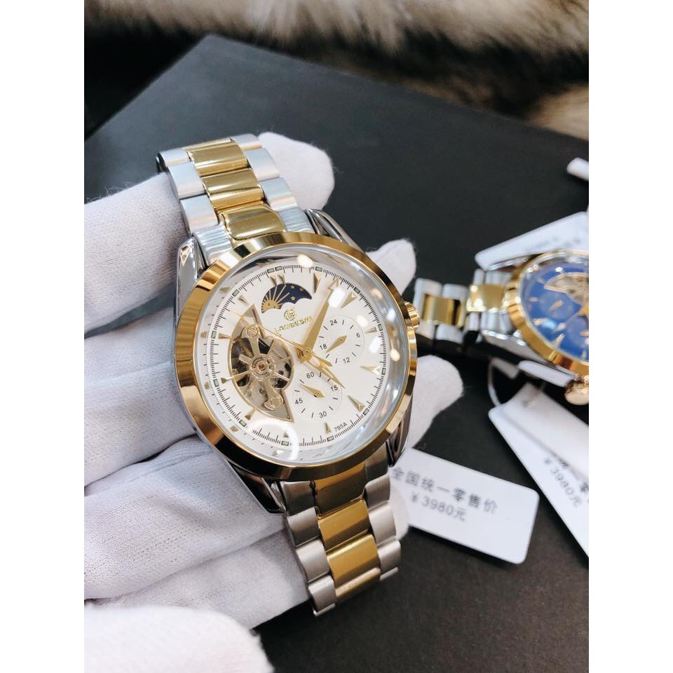 [TẶNG DÂY DA] Đồng Hồ Nam Cơ Tự Động LAOGESHI Đẳng Cấp ĐỦ 3 MÀU