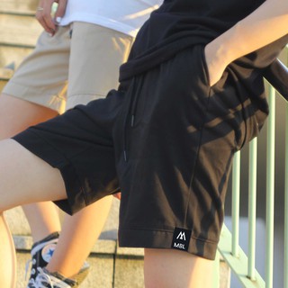 MONAT BLUE - Quần short đen trơn Mini logo