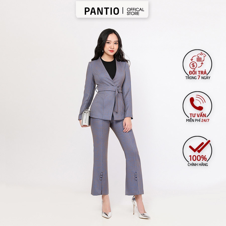 Áo khoác bộ Demi kèm đai thắt eo BAD92129 - PANTIO