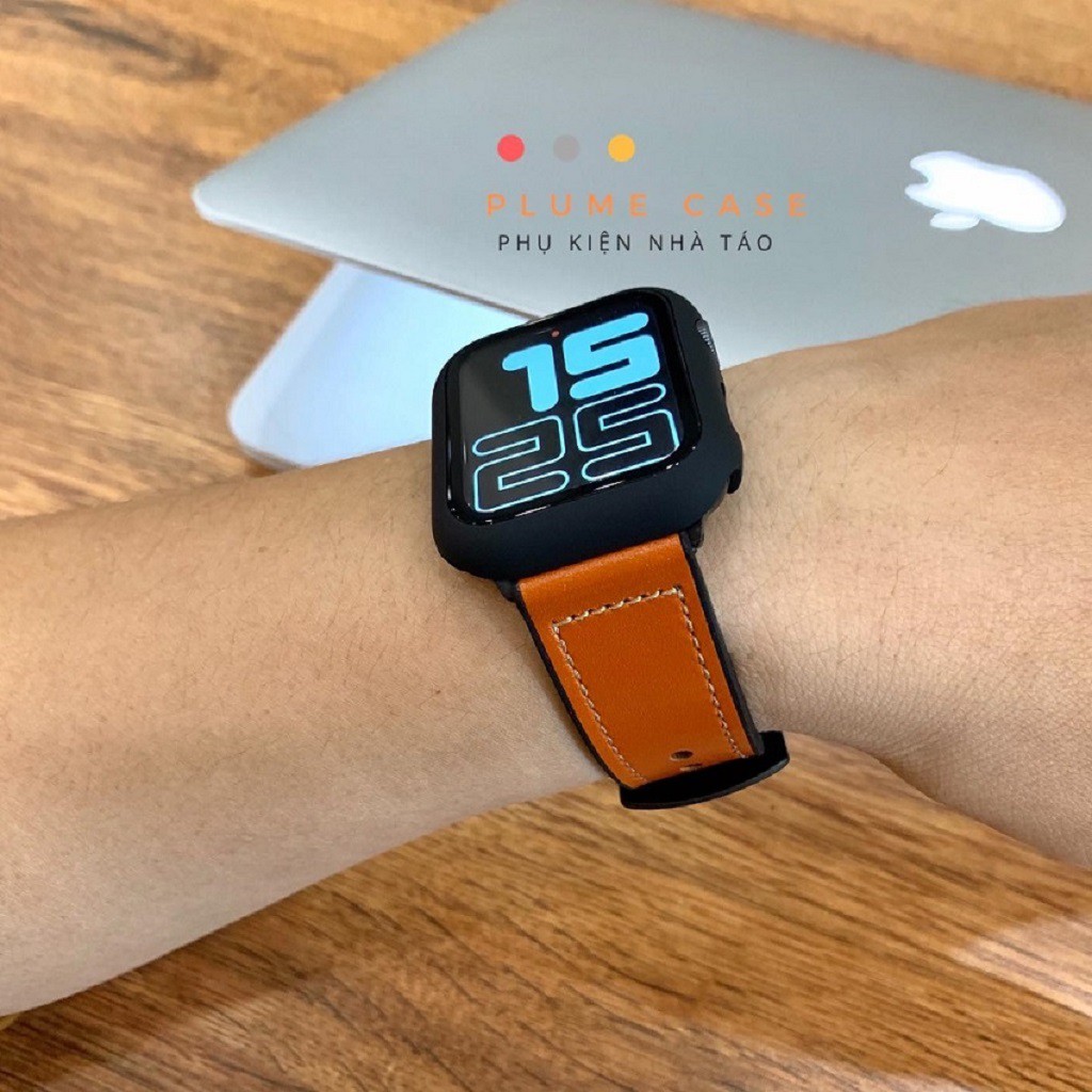 Dây Apple Watch Da Lộn Cao Cấp , Phong Cách Thể Thao Dành Cho Size 38mm 40mm 42mm 44mm