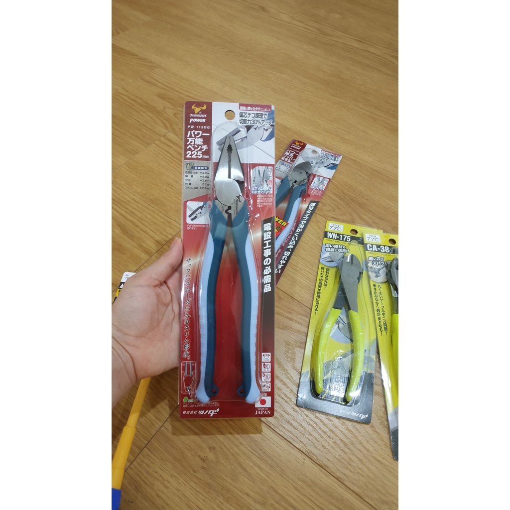 Kìm điện đa năng kết hợp bấm cos Tsunoda /King TTC  PW-115DG made in Japan Lazomi tools