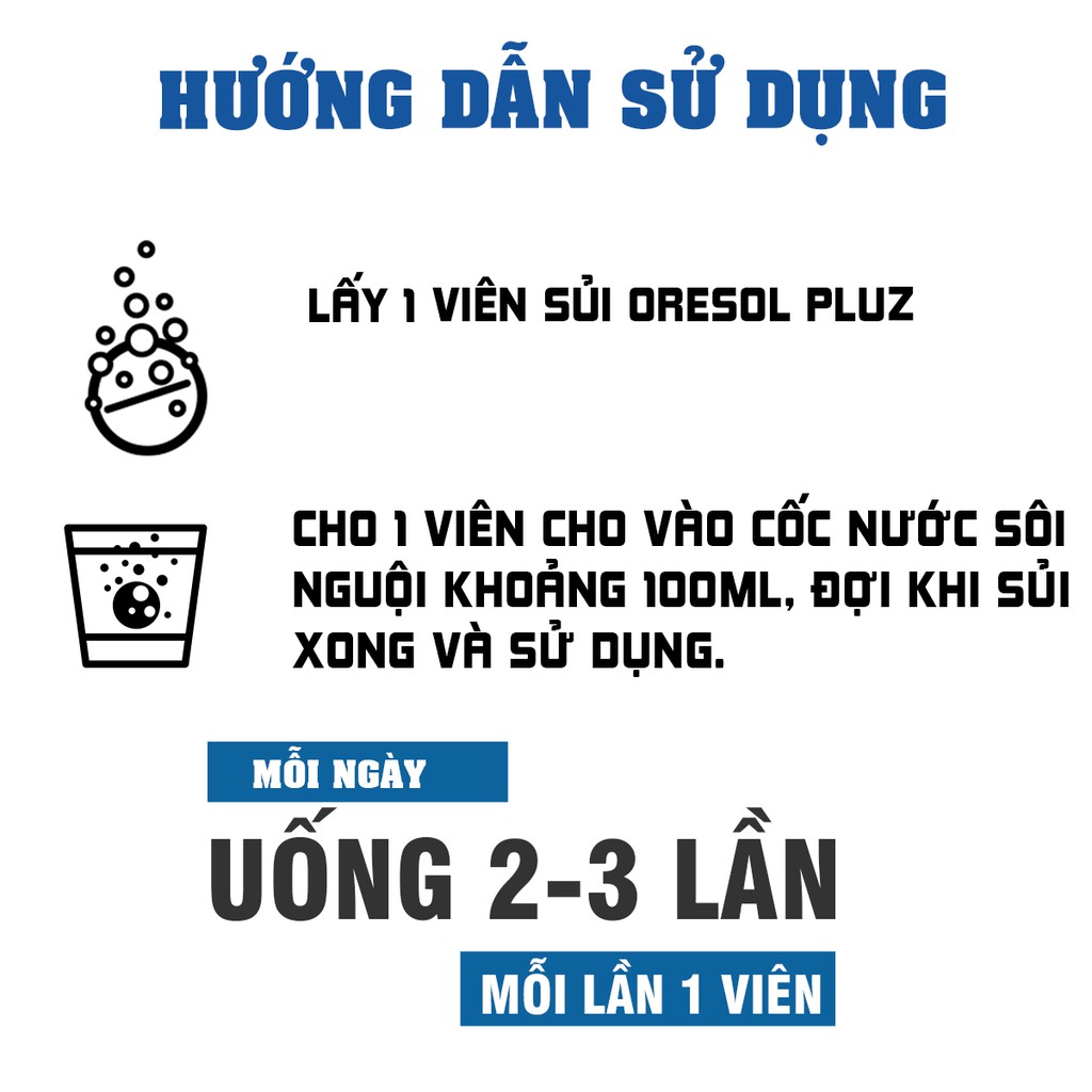 Viên sủi Oresol Pluz ❤️FREESHIP❤️Giải Khát, Bù nước và Điện giải [Hàng chính hãng] | BigBuy360 - bigbuy360.vn