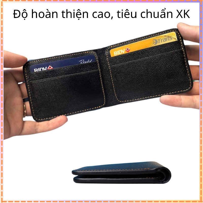 Ví nam mini nhỏ gọn cầm tay da bò cao cấp phong cách thời trang JMn1x tại 2tshop.official