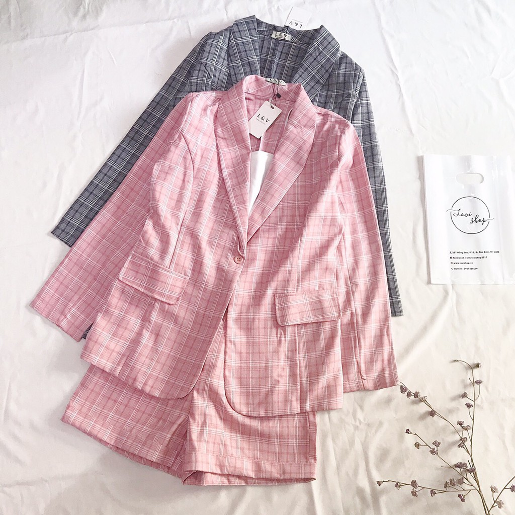 Set vest kèm short  hai màu Lovi