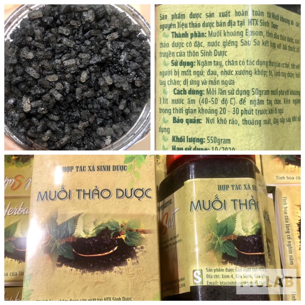 MUỐI NGÂM CHÂN THẢO DƯỢC