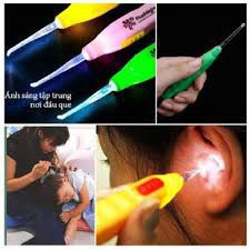 Soi tai có đèn kèm hộp cho bé