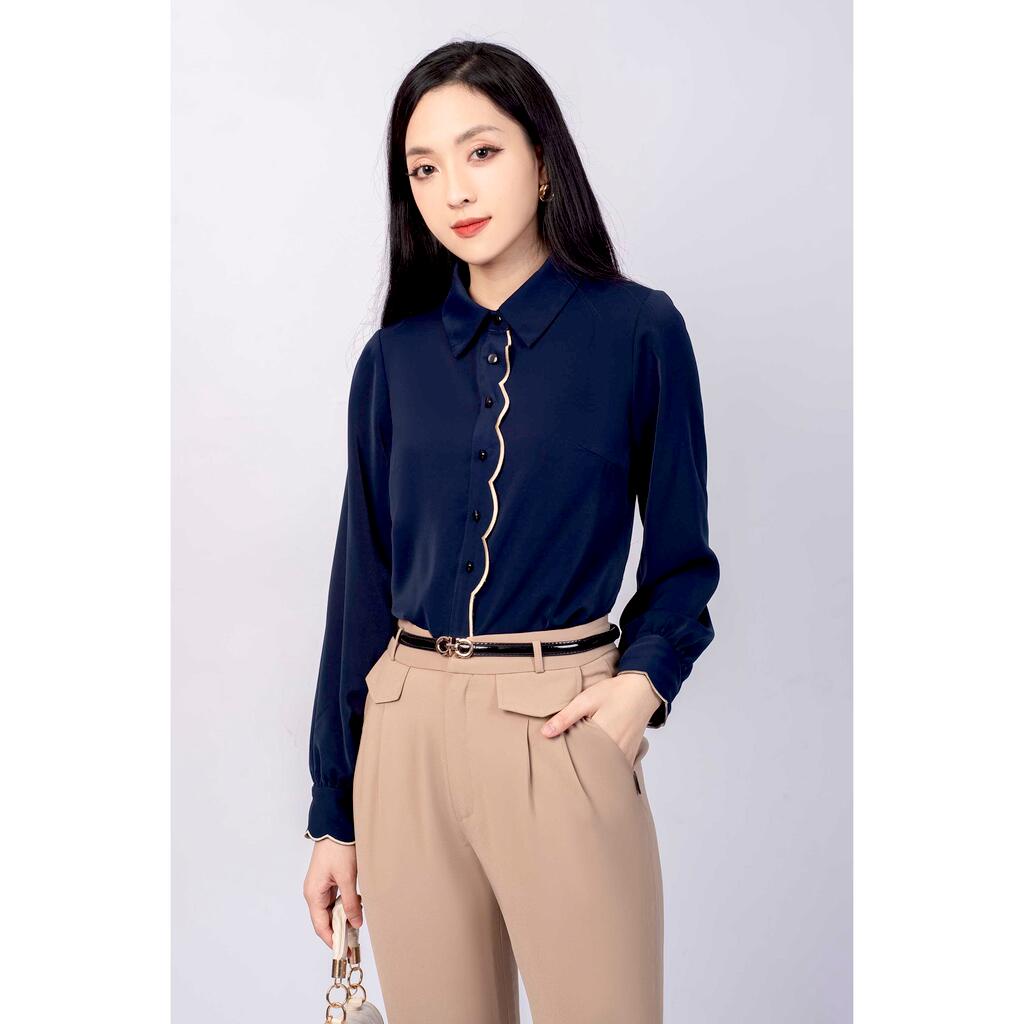Áo sơ mi cổ đức, tay dài MMOutfit M-AO060421168