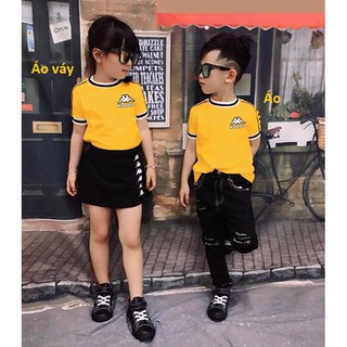 Set quần áo cho bé trai, bé gái thể thao mạnh mẽ, năng động (Màu vàng nghệ).