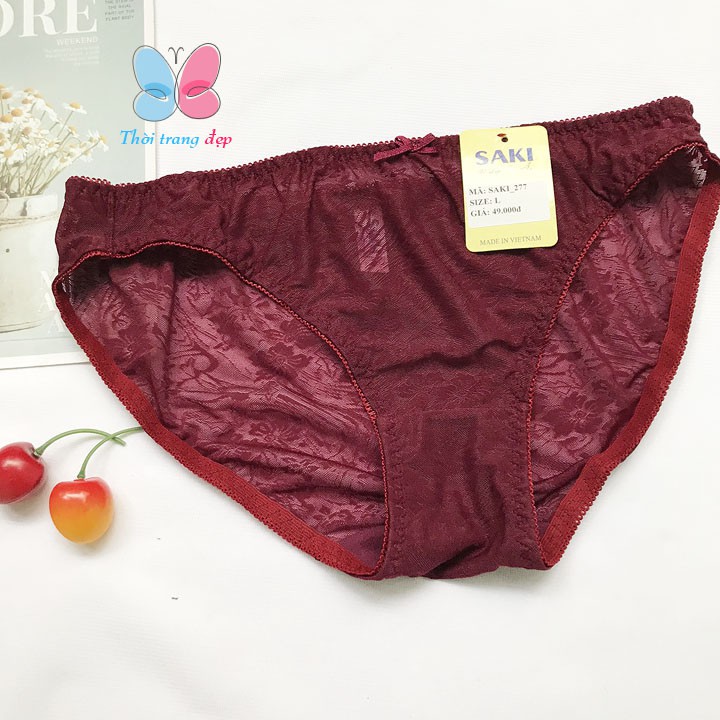 Quần lót nữ thun bông ép Saki - QL277