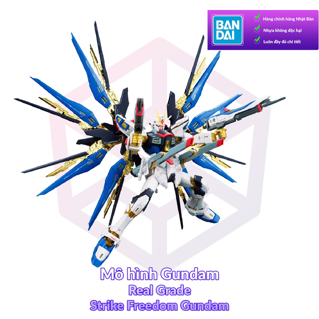 Mô Hình Gundam Bandai RG 14 Strike Freedom Gundam 1/144 SEED Destiny [GDB] [BRG]