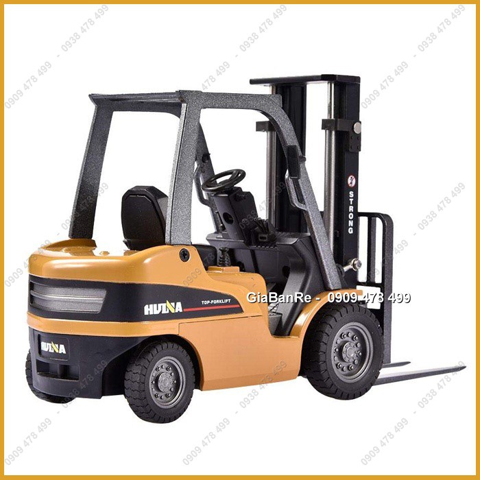 Mô Hình Kim Loại Xe Nâng Công Trình Forklift Tỉ Lệ 1:20 - Huina - 9952