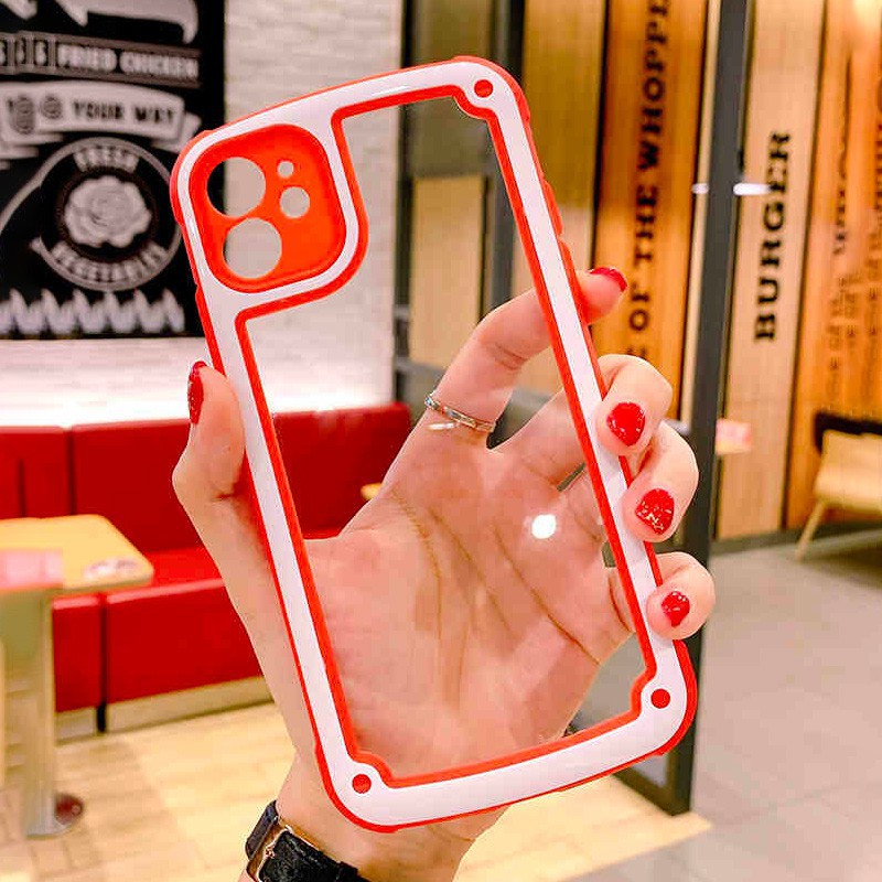 Transparent Ốp iPhone 12 Pro Max Clear Case 12 Mini Shockproof Back Cover